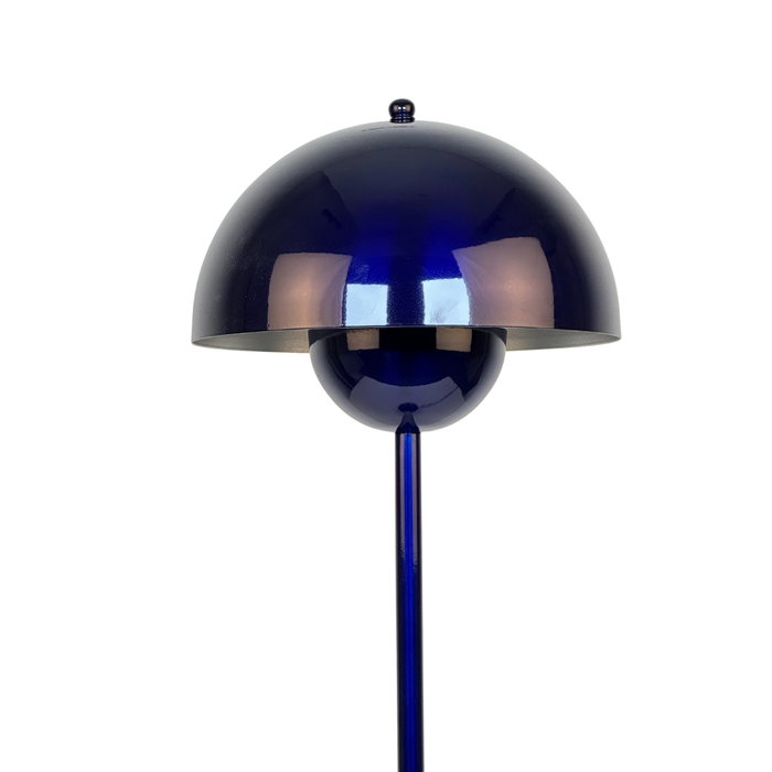 Opviq Lámpara de mesa de metal azul marino